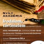 Nyílt Akadémia: Irodalom, történelem